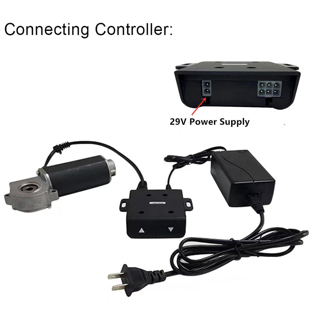 Solsinsy 29V Power Adapter for Adjustable Bed Frame Molblly Upholstered Allewie King Rio DreamCloud Beautyrest Quest Nestl V-NB-AB-K, V-NB-AB-Q,V-NB-AB-F,V-NB-AB-Q 29V Power Supply Cable Base Charger