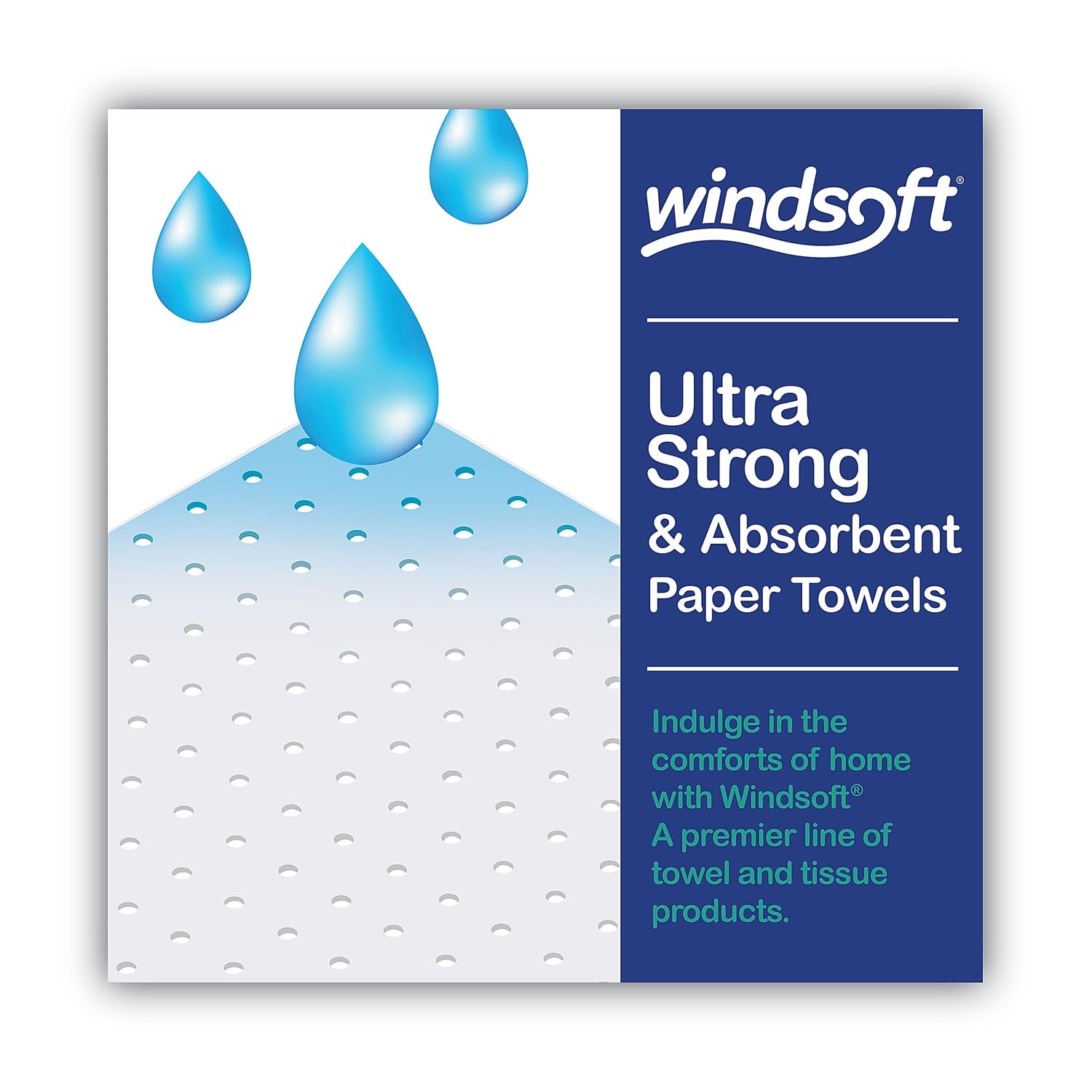 Windsoft Premium Paper Towels - 12-Pack Double Rolls | 110 Sheets Per Roll, 2-Ply, Enhanced Absorbency