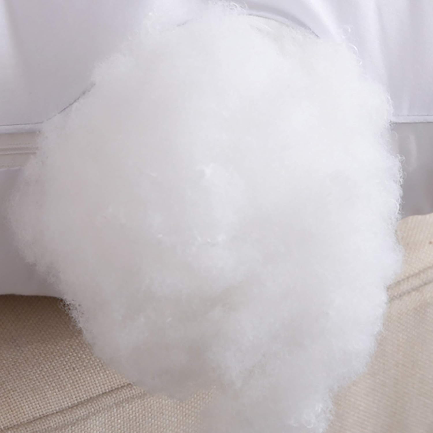 Skiennix Premium Polyester Fiber Stuffing - 2.2 LB | Machine Washable White Fill for Stuffed Animals, Pillows, Quilts