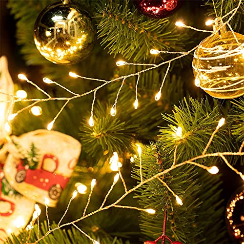 20ft 200 LED Fairy Lights Firecracker Copper String Christmas Decor