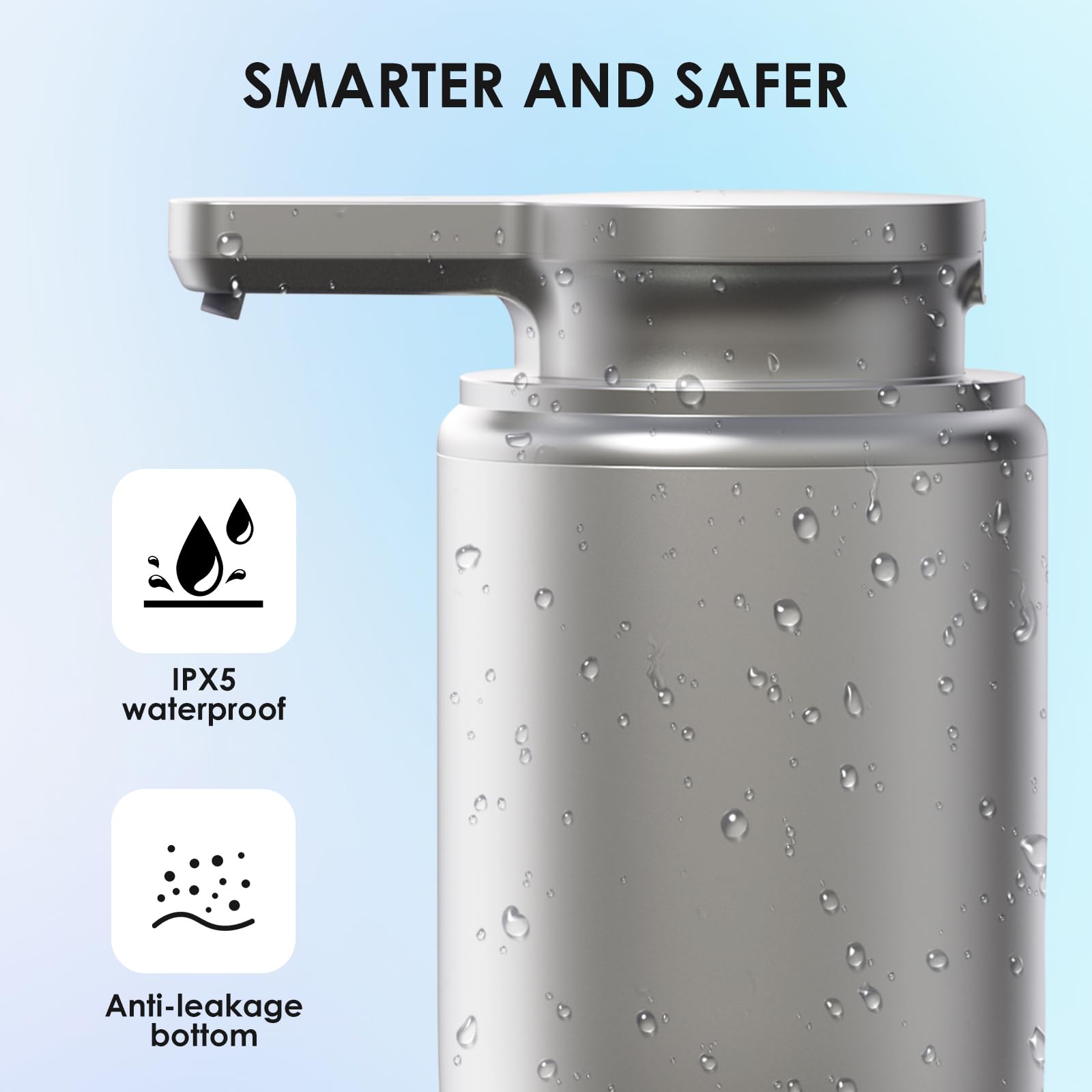 Automatic Soap Dispenser Touchless Foaming: Soap Dispenser Rechargeable for Bathroom