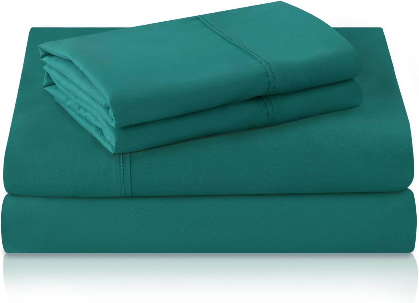 MICORAL Twin Bed Sheets Set - Soft, Breathable Bedding with 16" Deep Pocket Design | Turquoise (3 Pieces)