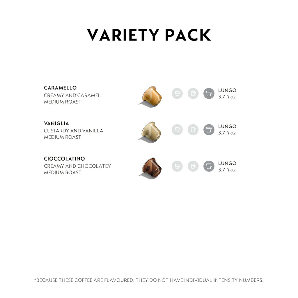 Nespresso Barista Flavored Espresso Capsules - Medium Roast Coffee Pods, 30 Count