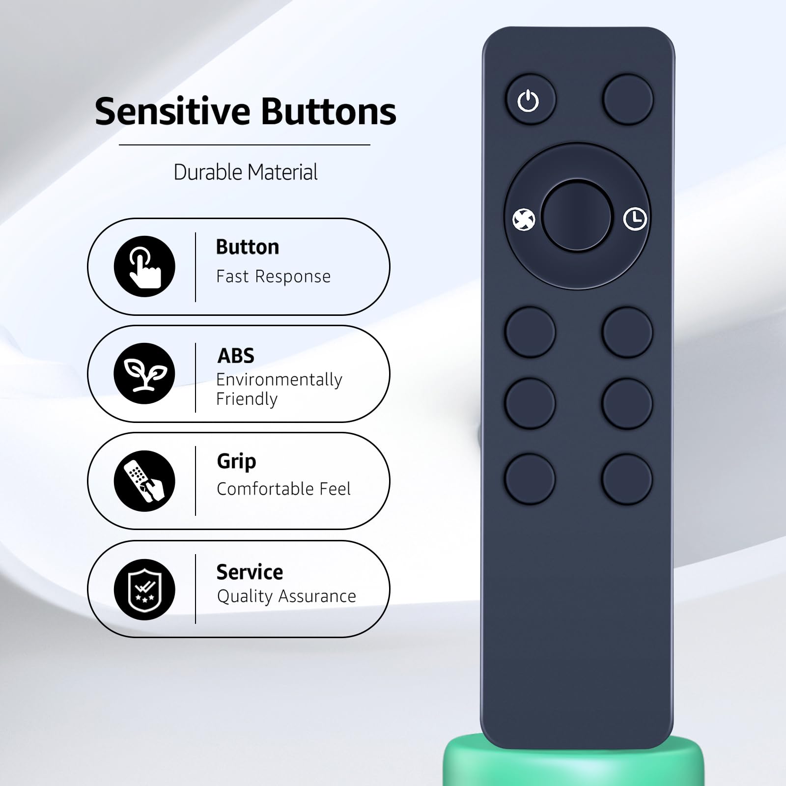 Replacement Fan Remote Control Compatible with Lasko 2033654B 2033654 1843 1844 2546 3540 3542 S18625 S18924 1646 1850 1854 1880 1885 2740 2744 3440 A20561 A20700 Cyclone Pedestal Upright Fan