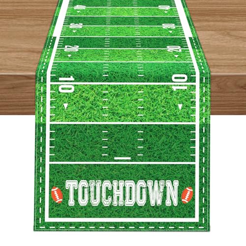 Lemicin Football Table Runner 14 x 84 Inch Polyester Party Decor