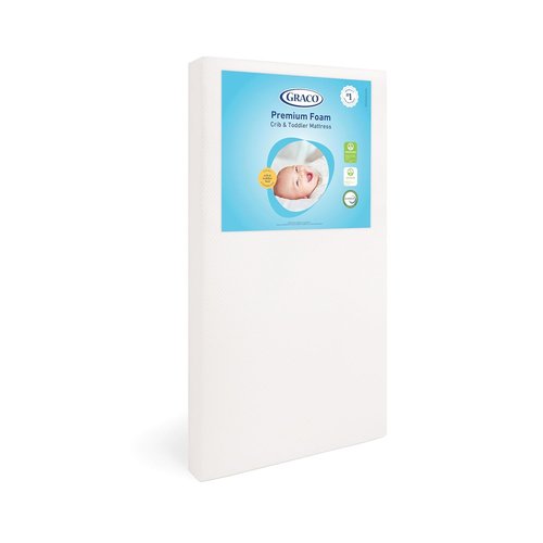 Graco Premium Crib & Toddler Mattress - GREENGUARD Gold Certified, Waterproof Cover, Fits Standard Cribs & Beds