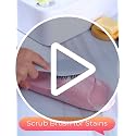 2 Pack Soft Bristle Laundry Stain Remover Scrub Brush Set