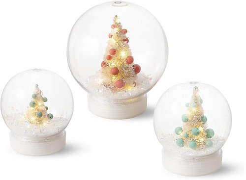 Creative Hobbies DIY Snow Globe - 4 Inch Clear Plastic Water Globe with Screw Off Cap for Custom Crafts