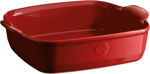 Emile Henry | Burgundy Square Baking Dish - Premium Ovenware for Perfect Baking