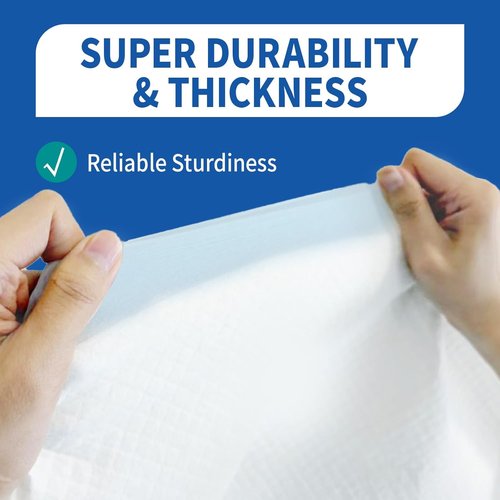 DAFI Extra Large Disposable Bed Pads - Super Absorbent Adult Incontinence Underpads | 30”x36” (50 Count)