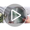 14 Inch Silver Mirror Decorative Tray Set - Round Stainless Steel