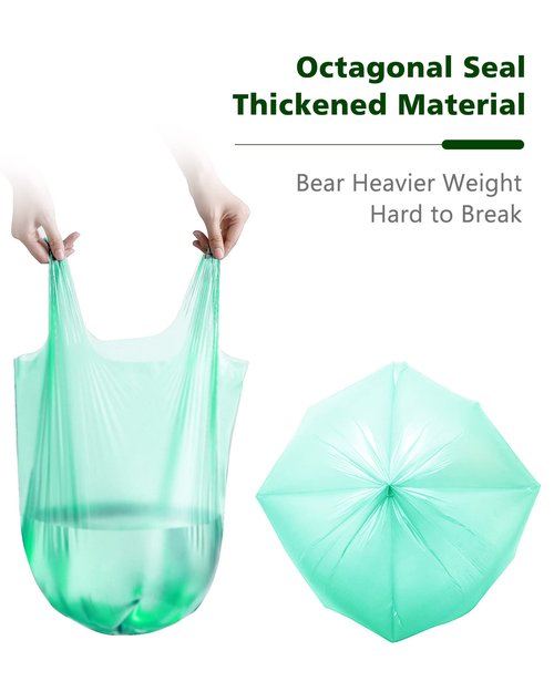 AYOTEE Biodegradable 4 Gallon Compostable Trash Bags, 140 Count, Unscented, 15-23 Liter Capacity, 4-6 Gallon Trash Bags, Suitable For Small Trash Cans, Liners
