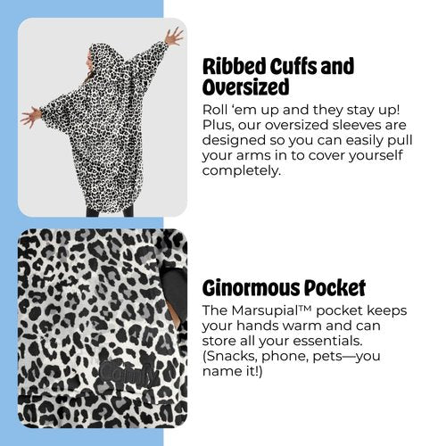 THE COMFY Dream | Lightweight Microfiber Fleece Wearable Blanket, Oversized Design with Hood from Shark Tank, Soft Oversized Pocket Blanket, Warm and Cozy Gifts