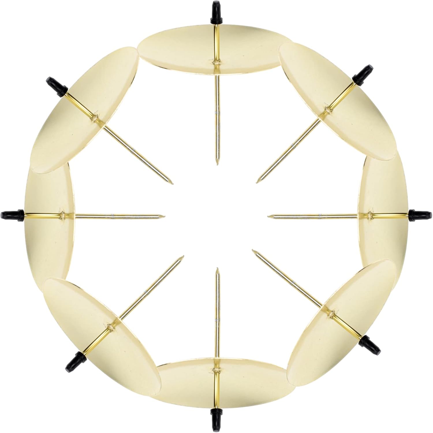 Yardwe Candle Fixators - 12-Pack Metal Candle Holders for Home & Party Decor | 2.55 Inch