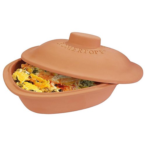 Romertopf Clay Roaster Trend | Non-Stick Dutch Oven | Healthy Pot Cooking | Clay Baker | Versatile Cooking Vessel - 4.7 Quarts (4.5 Liters) For Up To 6 People