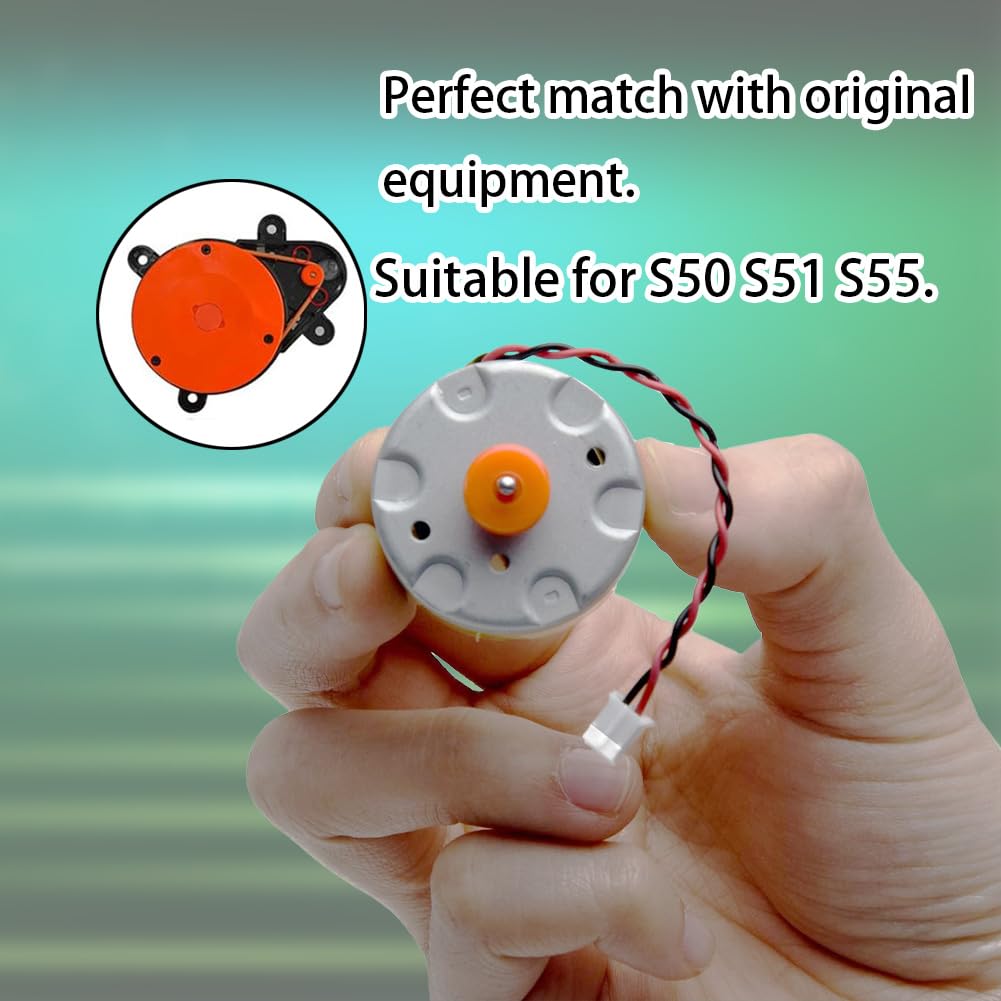 Ytaland Lidar Motor for Xiaomi Roborock S5 S5 MAX S6 Pure S6 MAXV S60 S65 S50 E20 E25 E35, Mini Power Lead Plug Robot Distance Sensor Robot Metal LDS Replacement Parts with Cable