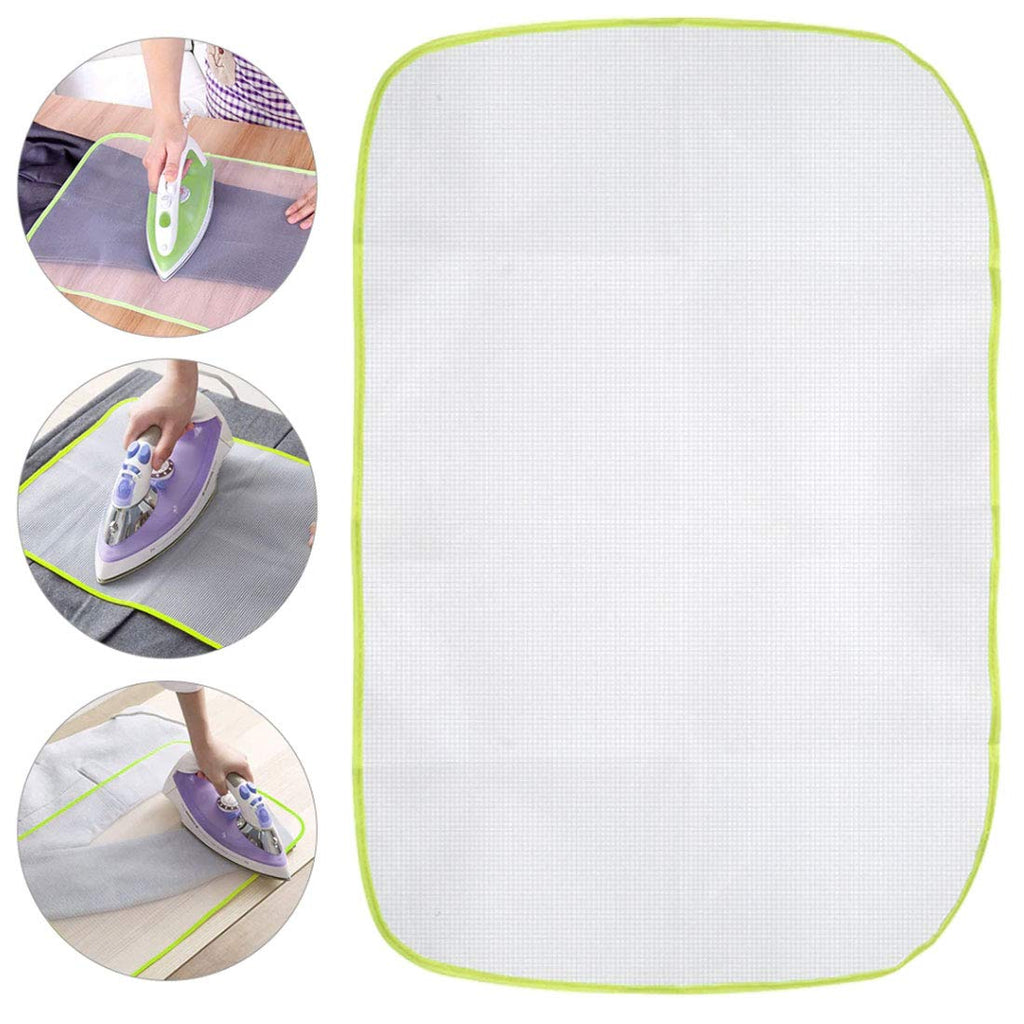 2 Pack High Temperature Resistance Protective Ironing Pressing Pad-Protective Scorch Saving Mesh (Large 23.62" x 15.74")