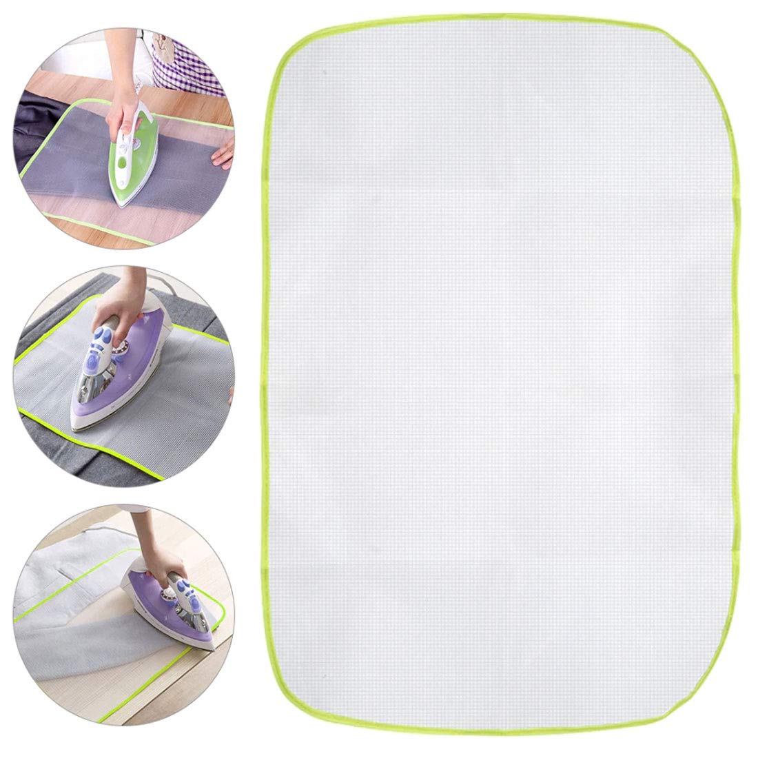 2 Pack High Temperature Resistance Protective Ironing Pressing Pad-Protective Scorch Saving Mesh (Large 23.62" x 15.74")
