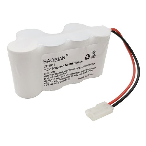 BAOBIAN XB1918 V1950 V1917 VX3 7.2V 3000mAh Ni-MH Replacement Battery Compatible with Euro Pro Shark Vacuum Carpet and Carpet Sweeper