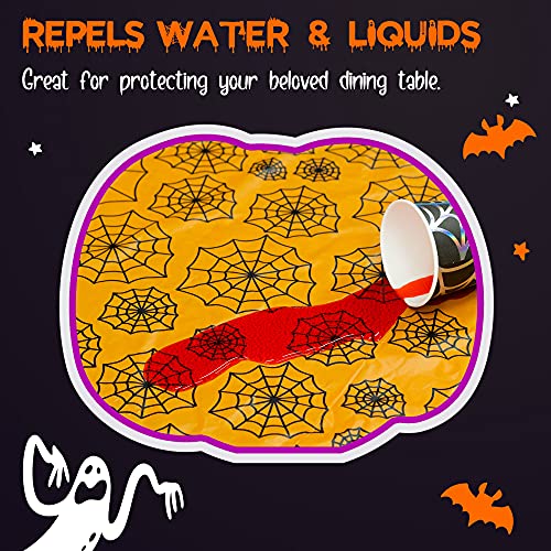 MATICAN Halloween Tablecloths - 2-Pack Plastic Covers, 54x108"