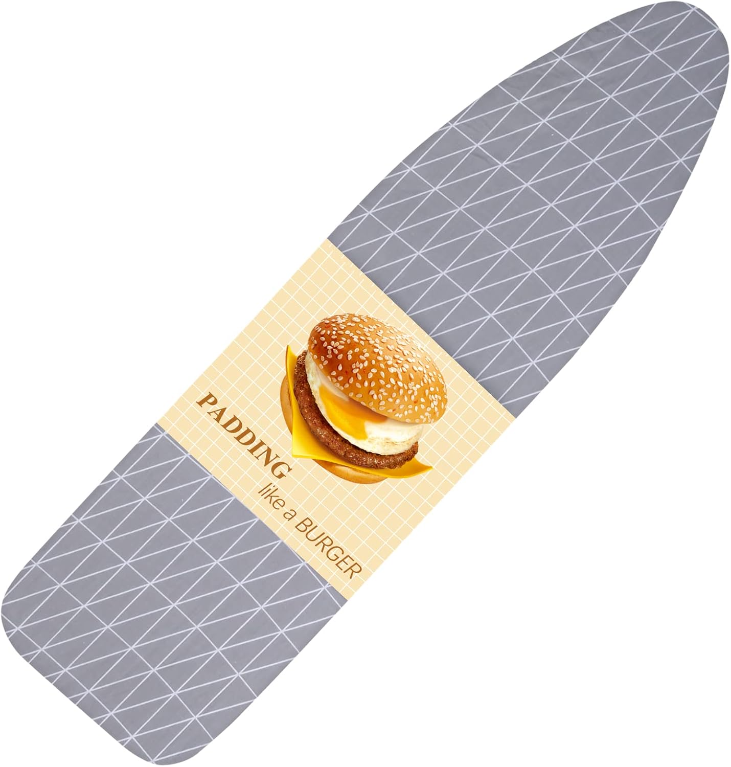 Skiennix Ironing Board Cover - Heavy Duty Scorch Resistant Padding | Full Size with Elastic Edge