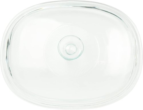 CorningWare Oval Casserole Dish - 2.5qt French White with Fluted Glass Lid | Durable & Stylish