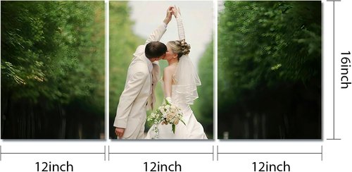 Custom Canvas Prints - Personalized Triptych Poster Set (Unframed 12x16) | Unique Wall Art for Home Decor