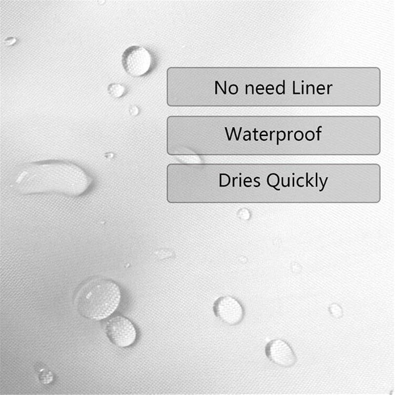 Christmas Snowman Shower Curtain Grey - 71 x 71 in Waterproof Polyester Bath Decor