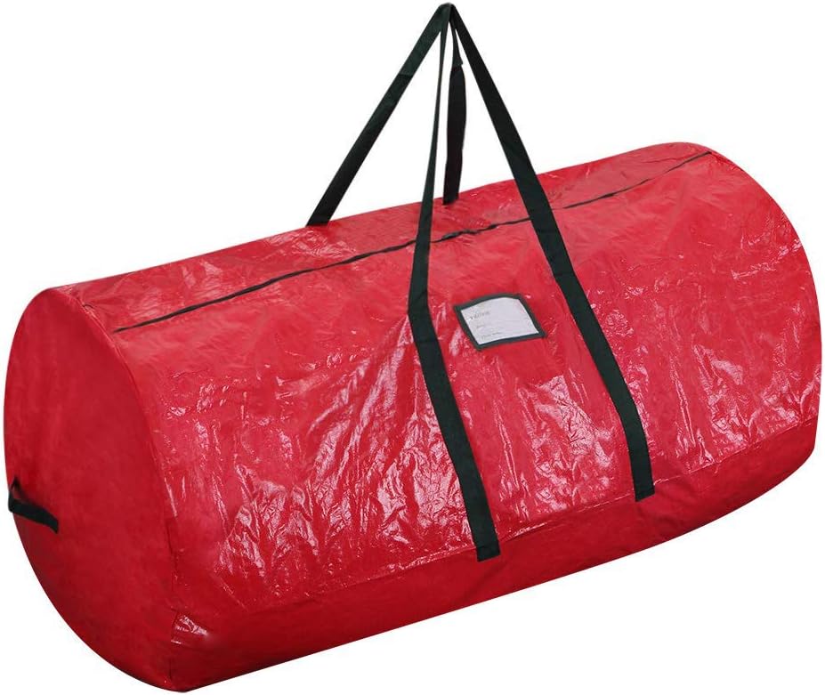 ProPik Christmas Tree Storage Bag - Fits Up to 7' Disassembled Holiday Tree | 52” X 30” X 30” with Zipper & Handles (Red)