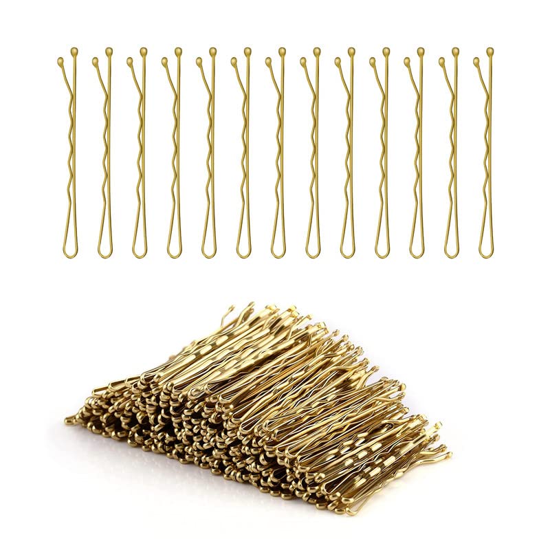 Amazerbst 200-Count Bobby Pins for Hair Styling, 2.2 Inch Metal Hair Pins