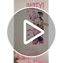 Disney Minnie Mouse Door Party Poster - 27" x 60" - Multicolor