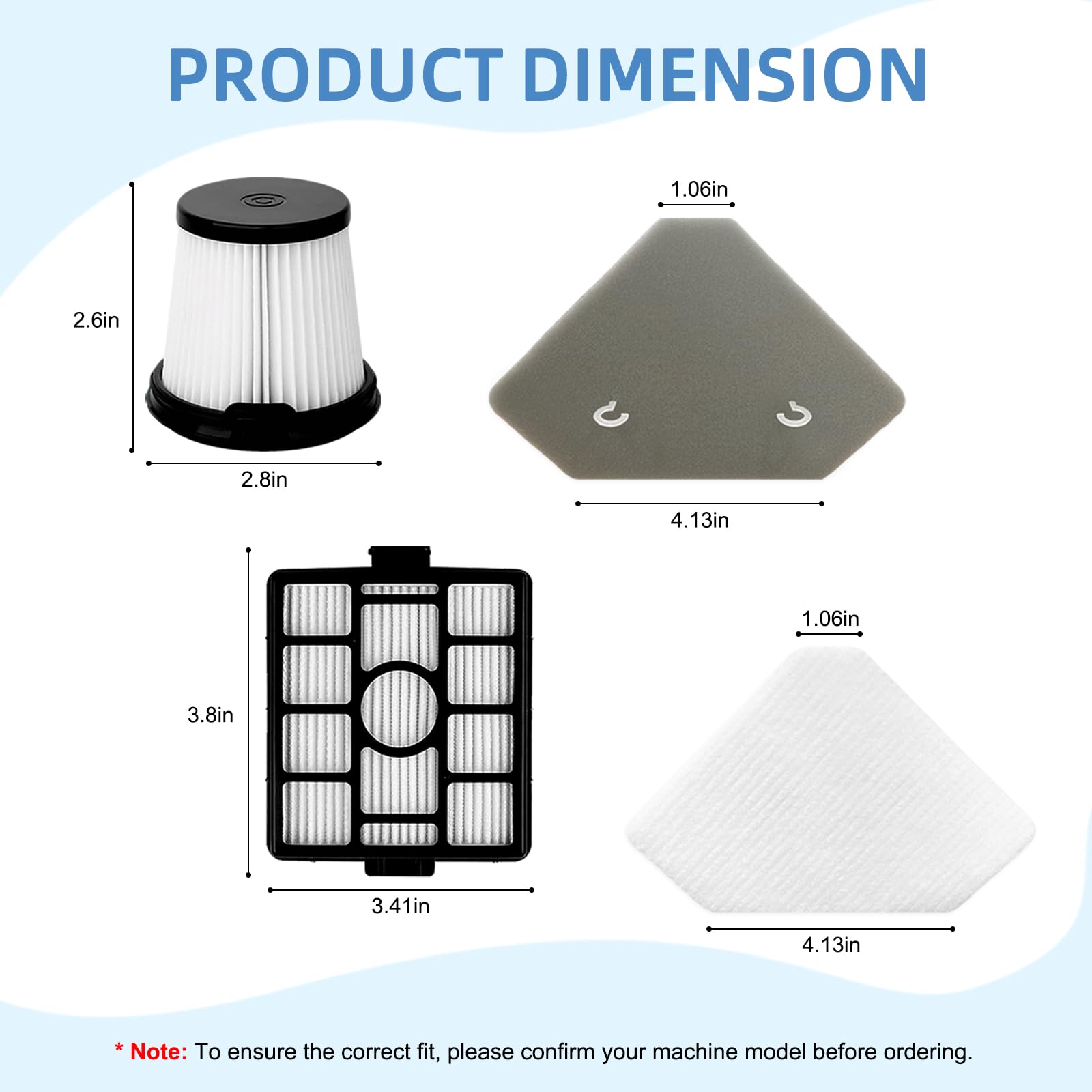 BU3521 BU3120 HEPA Filter Replacement for: Shark BU3523 BU3120 BU3521 Clean Lightweight Cordless Stick Cleaner, Shark BU3523 Clean and Empty Cordless Stick Vacuum and Auto Empty System