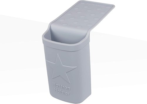 Hot Iron Holster - Adhesive-Free Silicone Storage Pocket | Heat Resistant to 500°F for Curling Irons & Hair Tools