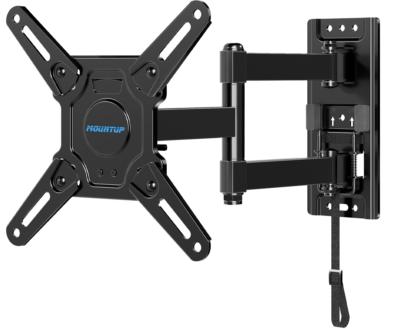 MOUNTUP Lockable RV TV Mount for 13-43 Inch TVs - Full Motion Swivel RV TV Bracket with Pull Cord Lock, Space Saving Design for Camper, Trailer, Motorhome, Truck - Max 33lbs & VESA 200x200mm, MU2101