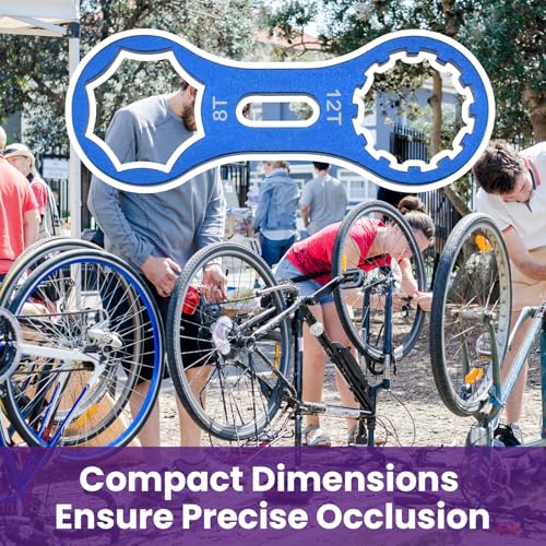 2Pcs Bicycle Fork Cap Wrench, Aluminium Alloy Bike Front Fork Repair Tool, Suspension Forks Cap Spaner Suitable for XCR/XCM/XCT/RST, Blue