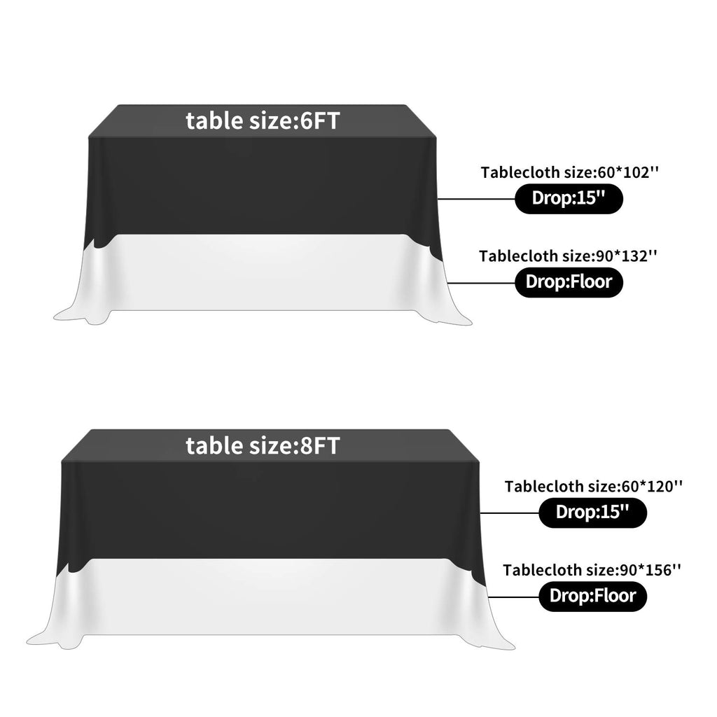 Fokitut 6 Pack Rectangle Tablecloth, 90x132 Inch, Stain Resistant and Wrinkle Polyester Table Cloth, Fabric Table Cover for Kitchen Dining, Wedding, Party, Holiday Dinner-Ivory