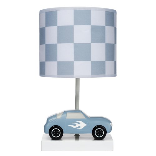 Lambs & Ivy Little Racer Hand Painted Car/Transportation Lamp w/Shade and Bulb