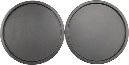 GoodCook Everyday 10-Inch Nonstick Personal Pizza Pans - Scratch-Resistant Steel, Set of 2, Gray