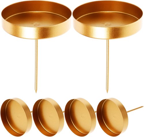 Alipis Iron Candle Holders Set - 6 Decorative Holders for Pillar & Jar Candles | Elegant Home Decor