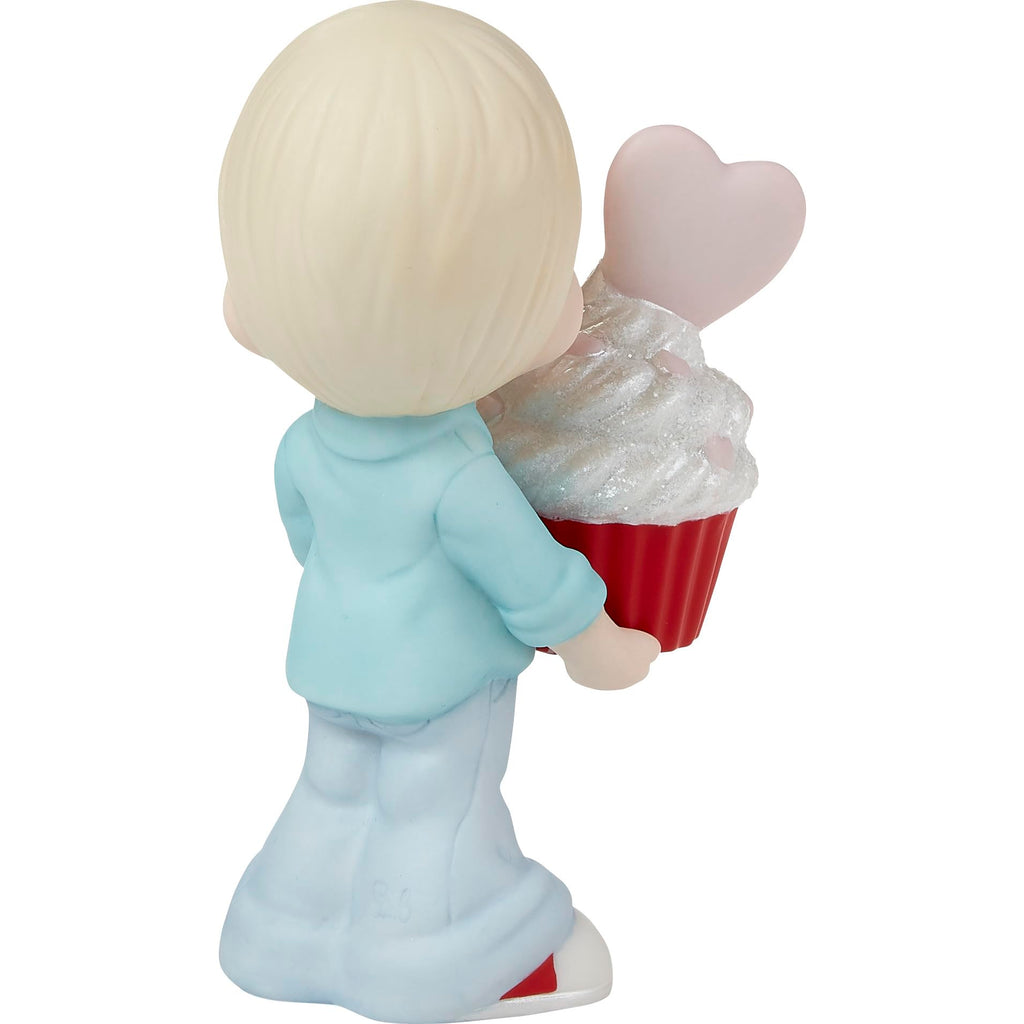 Precious Moment 222002 You Bake Me Happy Blond Boy Porcelain Figurine
