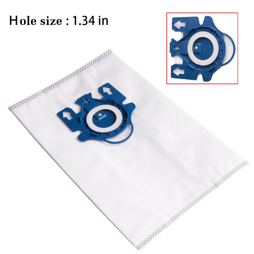 15 Packs Air Clean Dust Bags for Miele Vacuum Bags GN for Miele Classic C1, Complete C3, Complete C2, S6000-S6999 S4000-S4999,S700 3D Efficiency Bags with Protection Filters & AirClean Filter Compares