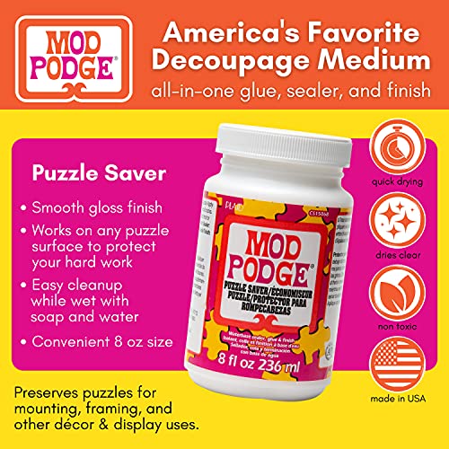 Mod Podge Puzzle Saver 8 Fl Oz - Quick-Drying Decoupage Glue