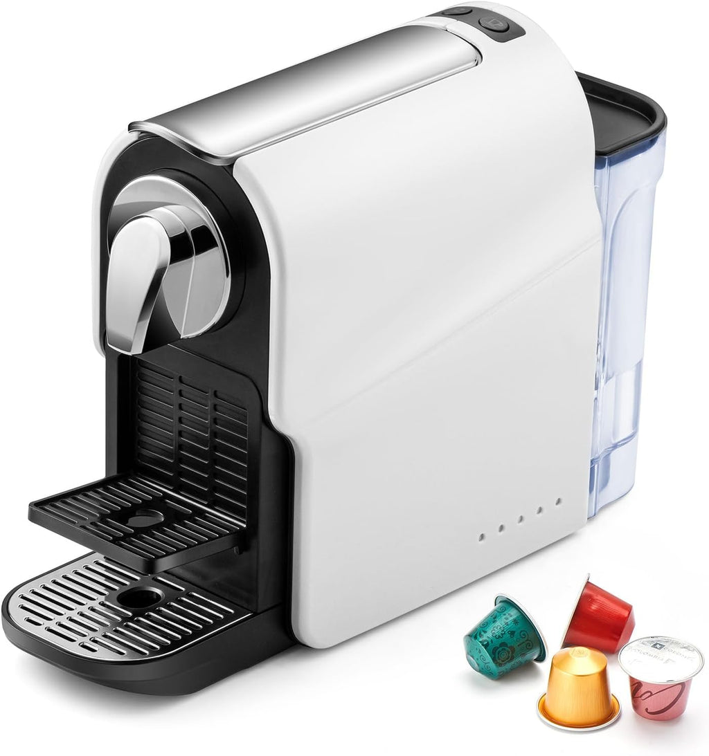 Beanglass Espresso Pod Machine - High Pressure 20 Bar Coffee Maker | 22oz Water Tank & Adjustable Tray