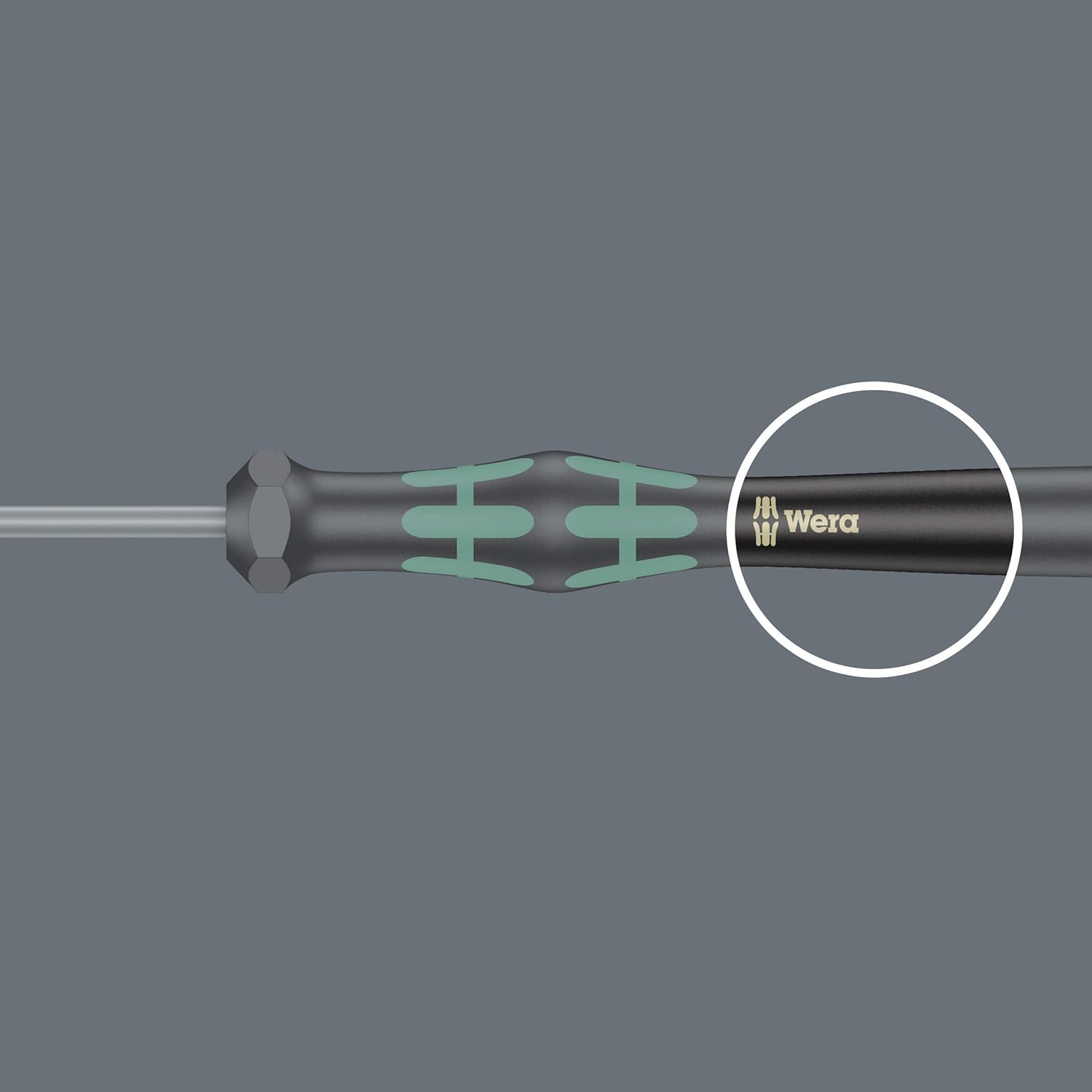 Wera 2035/6 Electronics Screwdriver Set - 6-Piece Kraftform Micro Slotted & Phillips with Rack