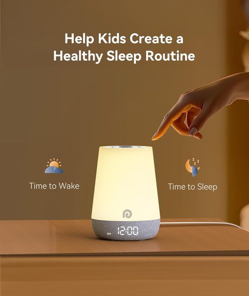 Dreamegg Sound Machine - White Noise & Night Light with 34 Soothing Sounds | Sleep Trainer for Kids