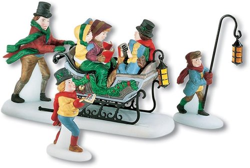 Dept 56 Dickens Village | Caroling with the Cratchit Family Figurine - Charming Holiday Decor