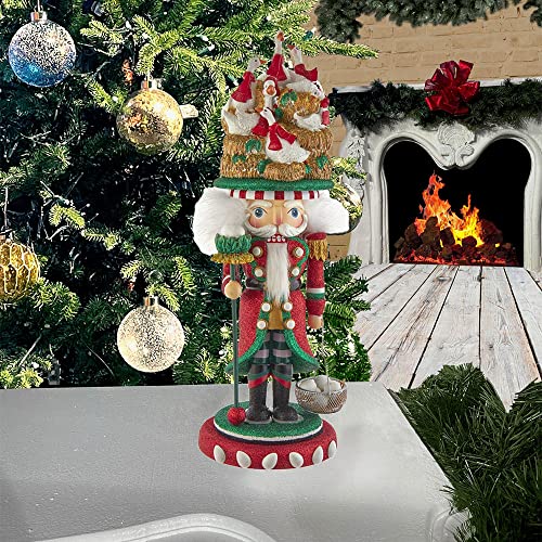 18-Inch Holiday Nutcracker - 12 Days of Christmas Collectible Decor