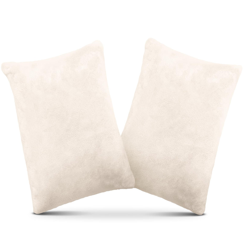 1 MIDDLE ONE 2 Pack Small Pillow, Memory Foam Mini Pillow 11 X 7 Inches for Travel, Sleeping, Nap and Neck, Knee, Lumbar Support, Tiny Cushion for Pet, Dogs (Off-White)