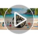 GANPUB Gold Ocean Nail Art Studs - 3D Summer Beach Charms & Metal Rivets