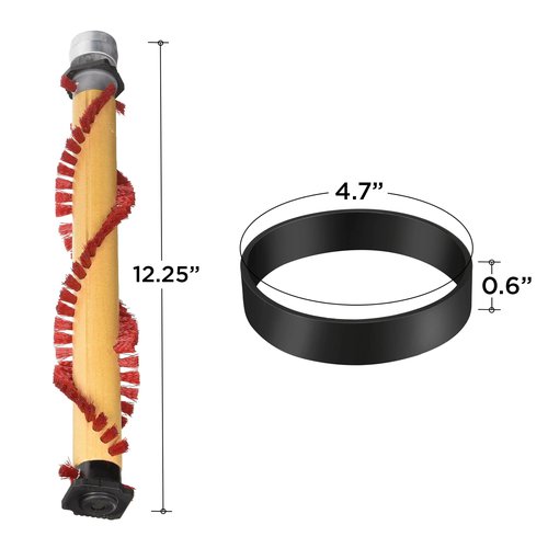 Selgo Replacement Roller Brush with 3 Belts for Oreck Commercial Vacuum Cleaners - Fits for XL21 Upright Vacuum Cleaners Only (12 1/4" Long)